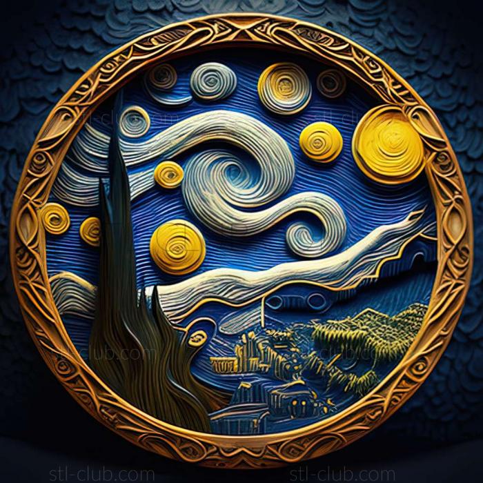 3D model starry night (STL)